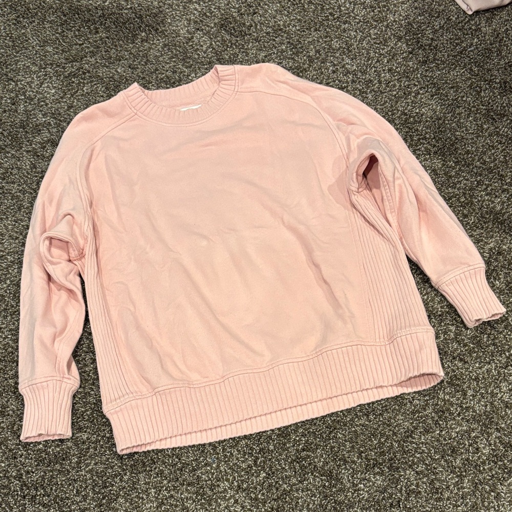 Aerie Soft Pink Crew Neck Sweater